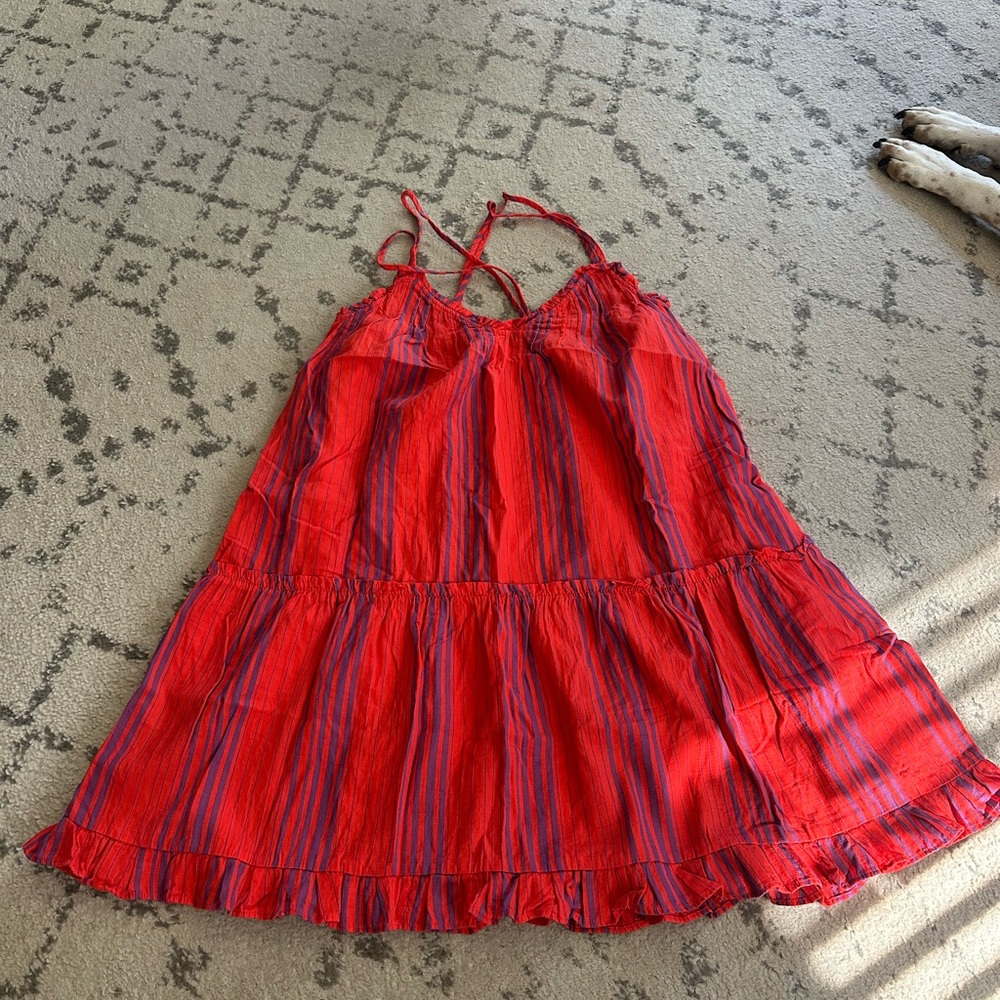 Universal Thread Red and Blue Striped Dress